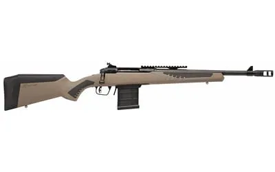 Savage Arms 110 Scout .308 Win 16.5" Barrel Bolt Action Rifle with Adjustable AccuFit Stock, Flat Dark Earth/Black Finish, 10 Rounds