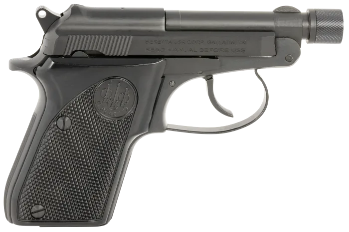 Beretta 21A Bobcat 22LR Semi-Automatic Pistol with 2.9" Threaded Barrel and 7-Round Capacity - Black