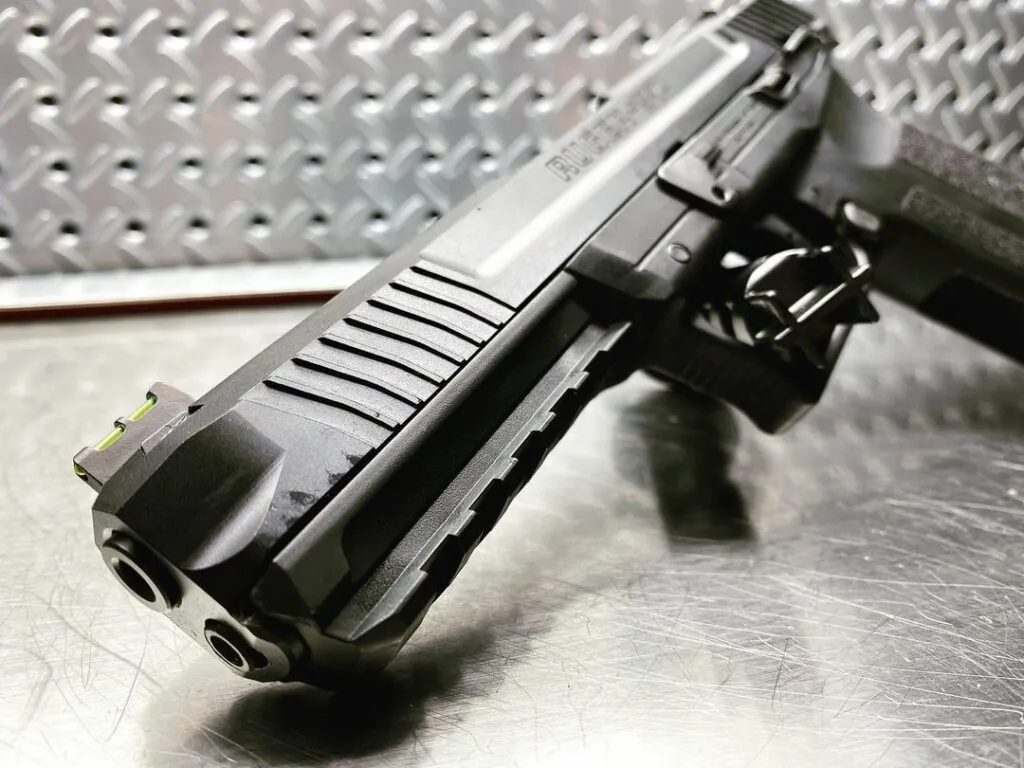 ruger 57 close up barrel