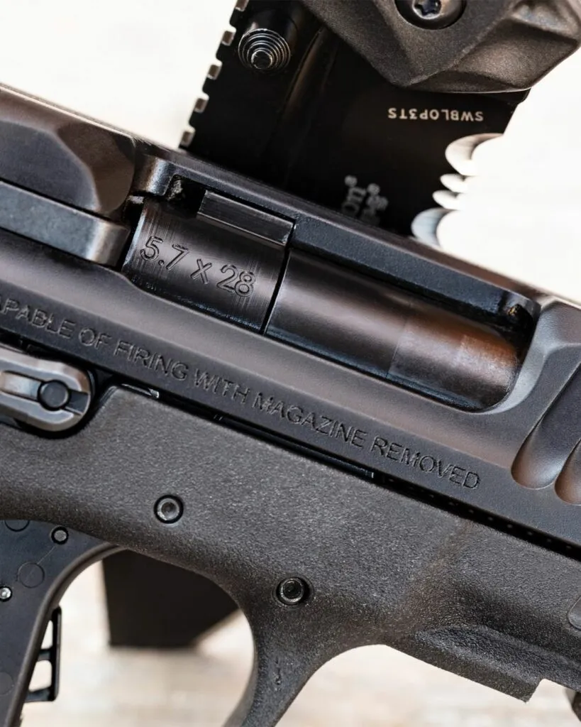 smith wesson mp 5.7 hands on close up barrel