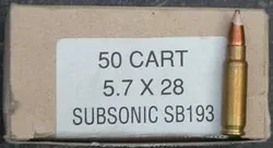 SB193 Subsonic 5.7x28