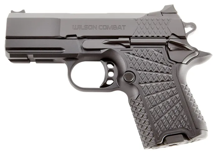 Wilson Combat EDC X9 Subcompact 9mm Luger 3.25" with Black G10 Grip, Ambi Safety Rail Pistol