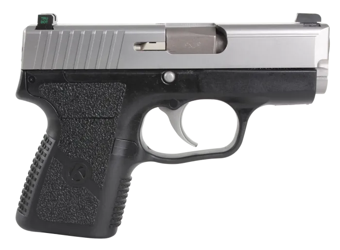 KAHR Arms PM9 Compact 9mm, 3.1" Barrel, Night Sights, Stainless/Black, 6 & 7-Round, CA Compliant Semi-Automatic Pistol