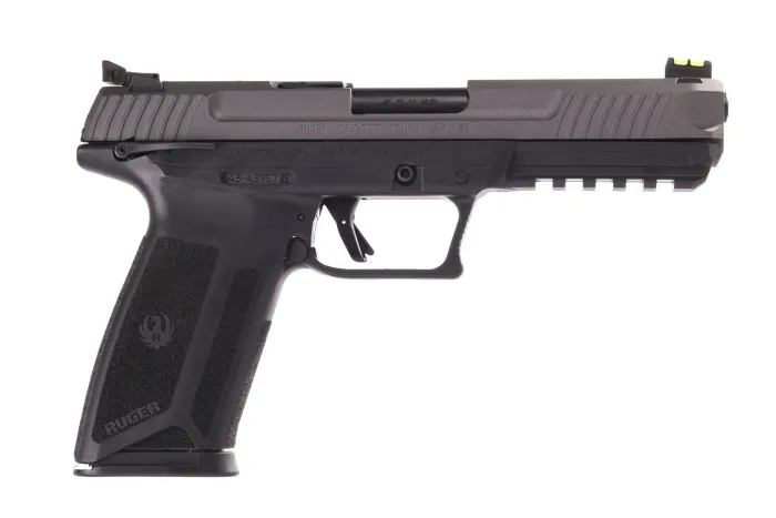 Ruger-57 5.7x28mm Tungsten Gray Cerakote Pistol with 4.94" Barrel and 20+1 Round Capacity