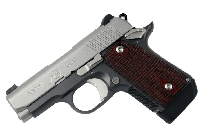 Kimber Micro 9 CDP 9MM Semi-Automatic Pistol with 3.15-Inch Barrel, Tritium Night Sights, and Rosewood Grips - KIM3300097