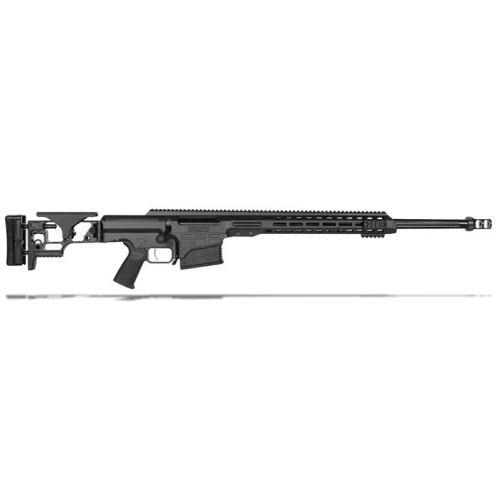 Barrett MRAD .308 Win Bolt Action Rifle with 24" Fluted Barrel, Folding Adjustable Stock, and 10-Round Capacity - Black Cerakote