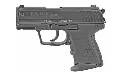 Heckler & Koch P2000SK V3 9mm Luger Semi-Automatic Pistol, 3.26" Barrel, 10-Round, Matte Black Finish with Decocker and 3-Dot Sights (81000055)