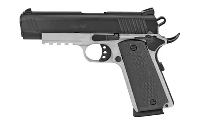 EAA Girsan MC1911C Commander .45 ACP Semi-Automatic Pistol, 4.4" Barrel, Two-Tone Steel Frame, Synthetic Grips, Accessory Rail, Fixed Novak Sights, 8 Rounds