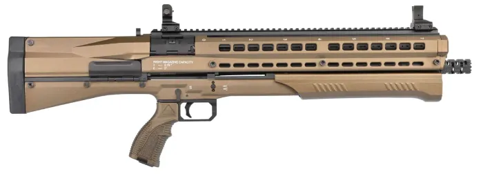 UTAS UTS-15 Pump Action 12 Gauge Shotgun, 18.5" Barrel, 14 Rounds, 3" Chamber, Burnt Bronze Cerakote Finish - PS1BB1