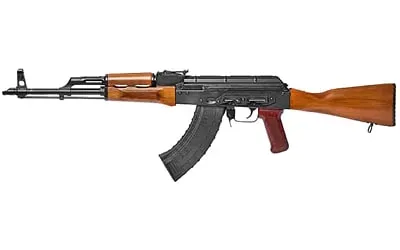 Riley Defense RAK-47-C Classic 7.62x39mm 16.25" Semi-Automatic Rifle with Teak Wood Stock, 30 Round Capacity - Black