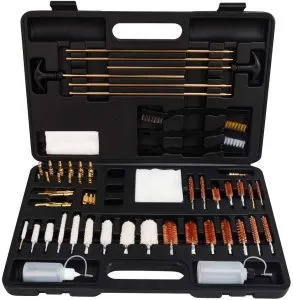 FIREGEAR Gun Cleaning Kit Universal Supplies for Hunting Rifle Handgun Shot Gun Cleaning Kit