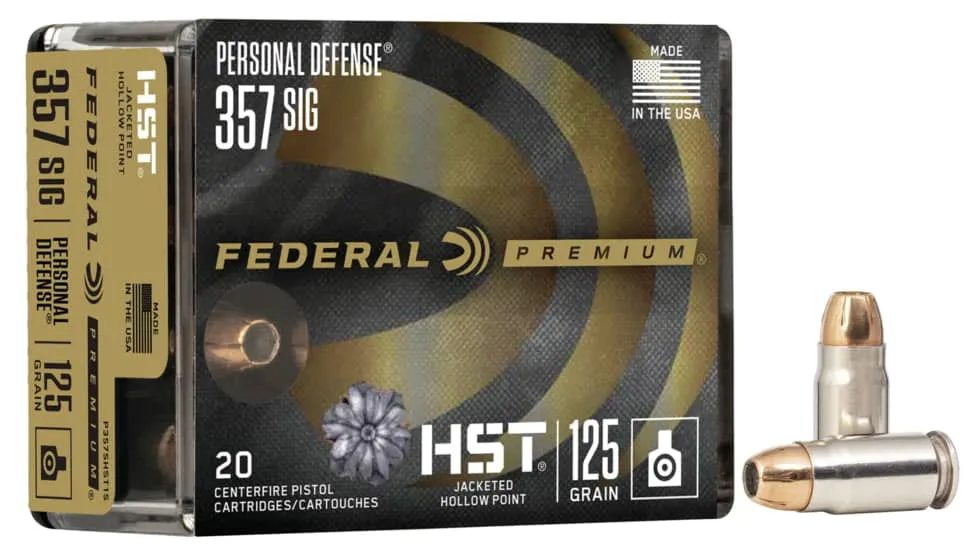 Federal Premium Personal Defense HST 357 Sig 125 Grain