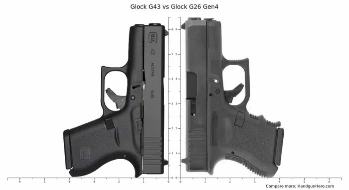 Glock 26 vs. Glock 43 Comparison [2023 Guide] preview image