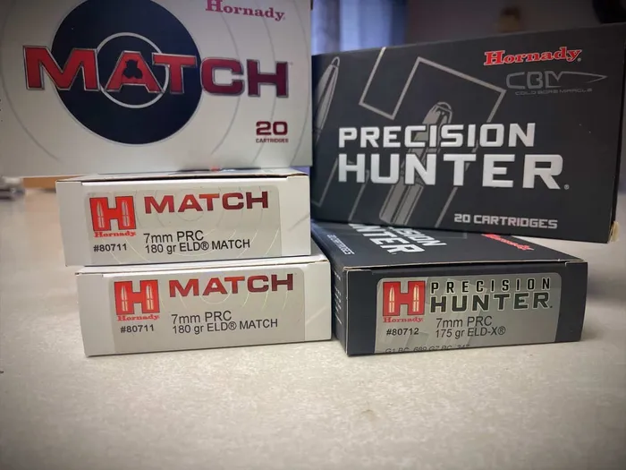 Hornady 7mm PRC ammo