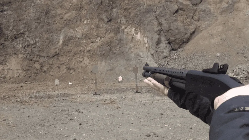 Mossberg 590A1 range test