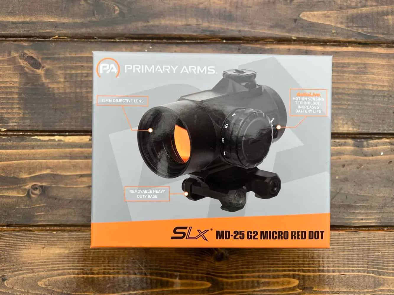 Primary Arms SLx Microdot 25 Gen 2 box