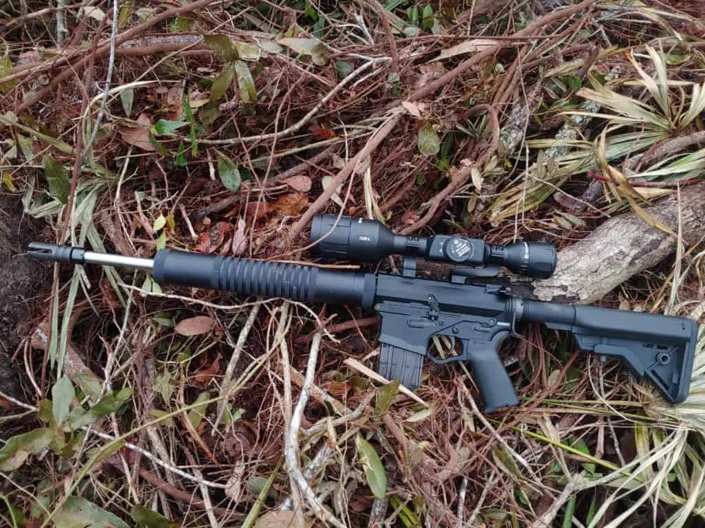 ATN ThOR 4 Profile view on Custom 17HMR Upper