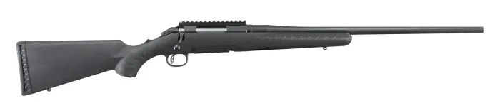 Ruger American Standard Bolt-Action Rifle, .308 Win, 22" Barrel, 4+1 Rounds, Matte Black, Synthetic Stock - Model 6903