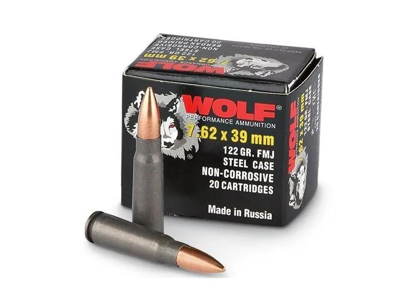 Wolf Steel Cased Ammo
