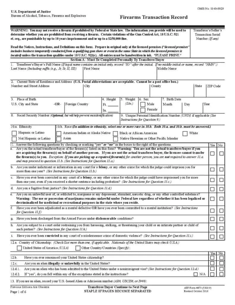 atm form 4473 ffl meaning