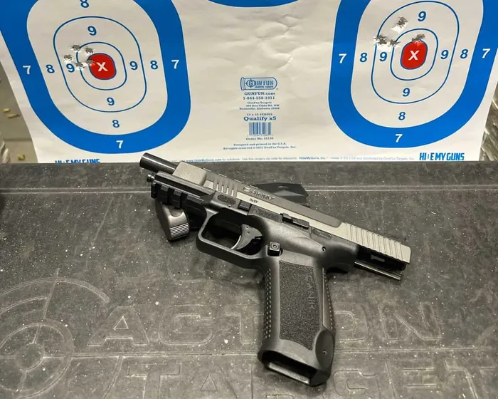 canik tp9sfx range test with groupings
