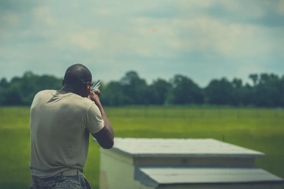 man trap shooting