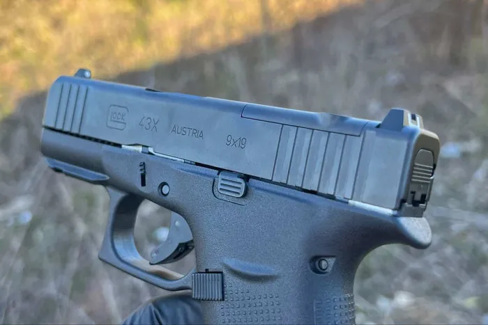 glock 43x slide controls sights trigger
