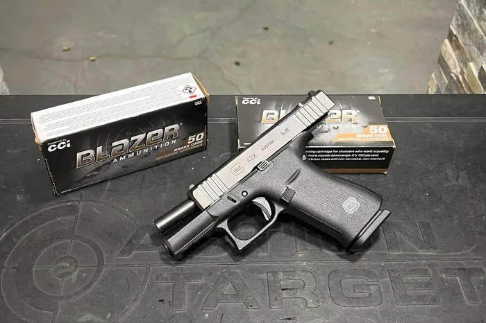 glock 43x with cci blazer ammo range test