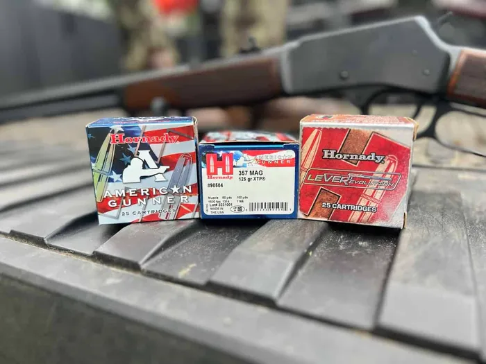 henry big boy steel with hornady 357 38 special ammo