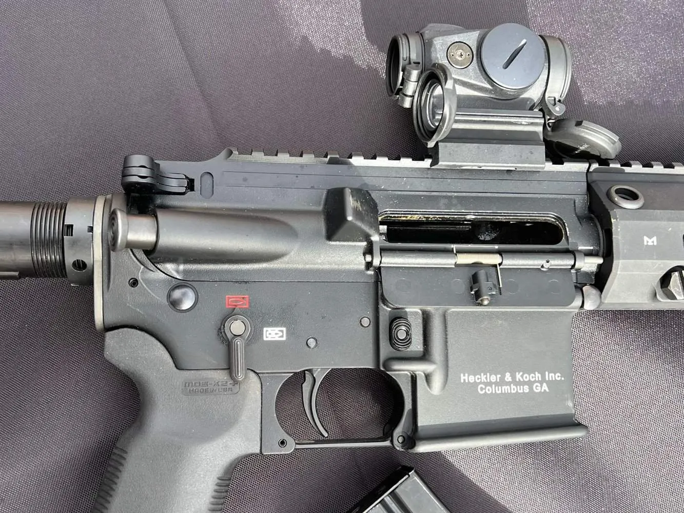 hk mr556 review controls trigger safety