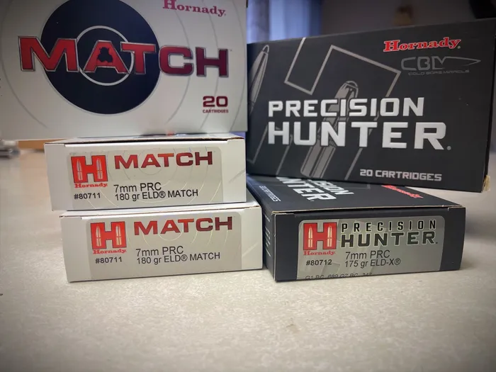 hornady 7mm prc ammo used for review