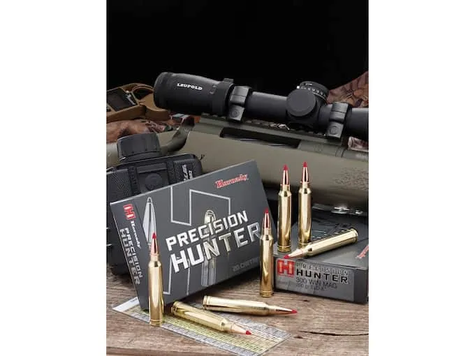 hornady precision hunter ammo with bolt action rifle