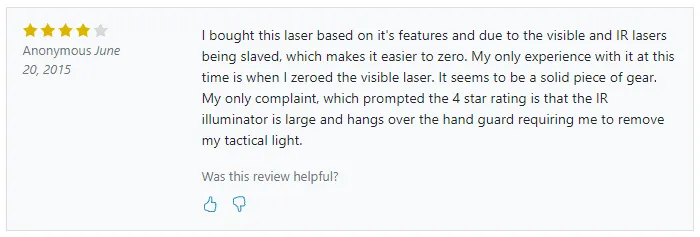 i bought this laser based on its features