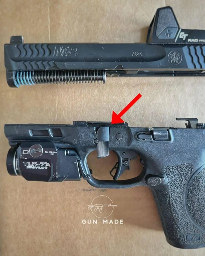 Smith and Wesson’s patented takedown