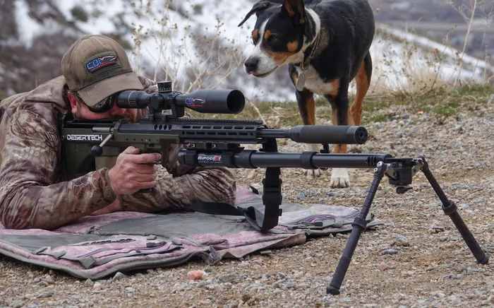 jeff wood sighted in ridgeline fft christensen arms test prone dog