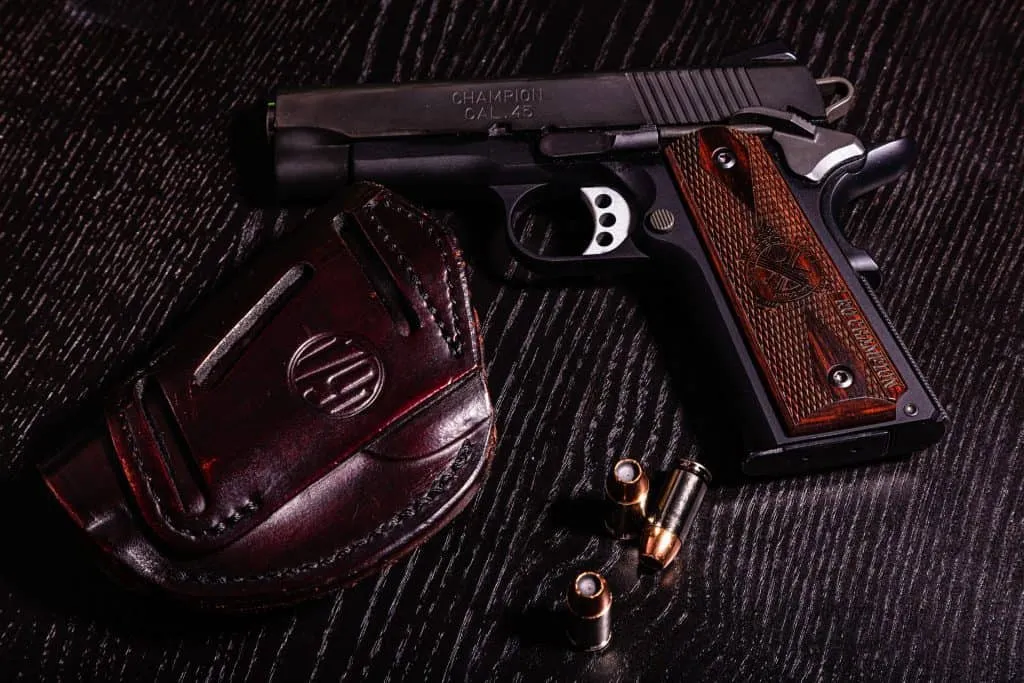 A 1911 Range Officer Champion .45 ACP Handgun