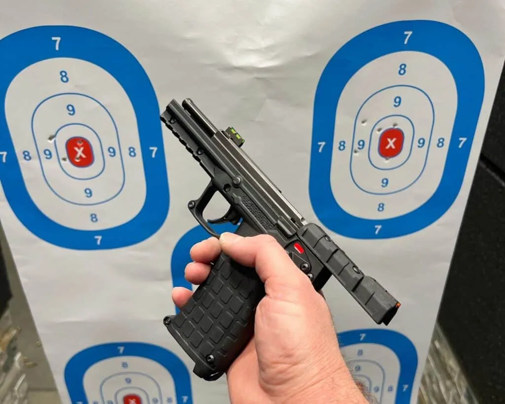 keltec pmr30 hands on with paper targets and groupings
