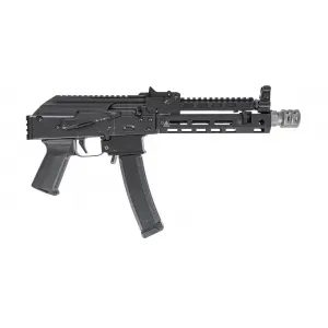PSA AK-V 9mm MOE ALG Picatinny Pistol, Black w/ SA 8" Rail, Gas Tube and SA-2 Muzzle Brake