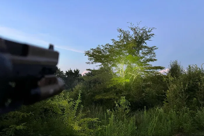 lapg sliderail xwl weapon light test at night