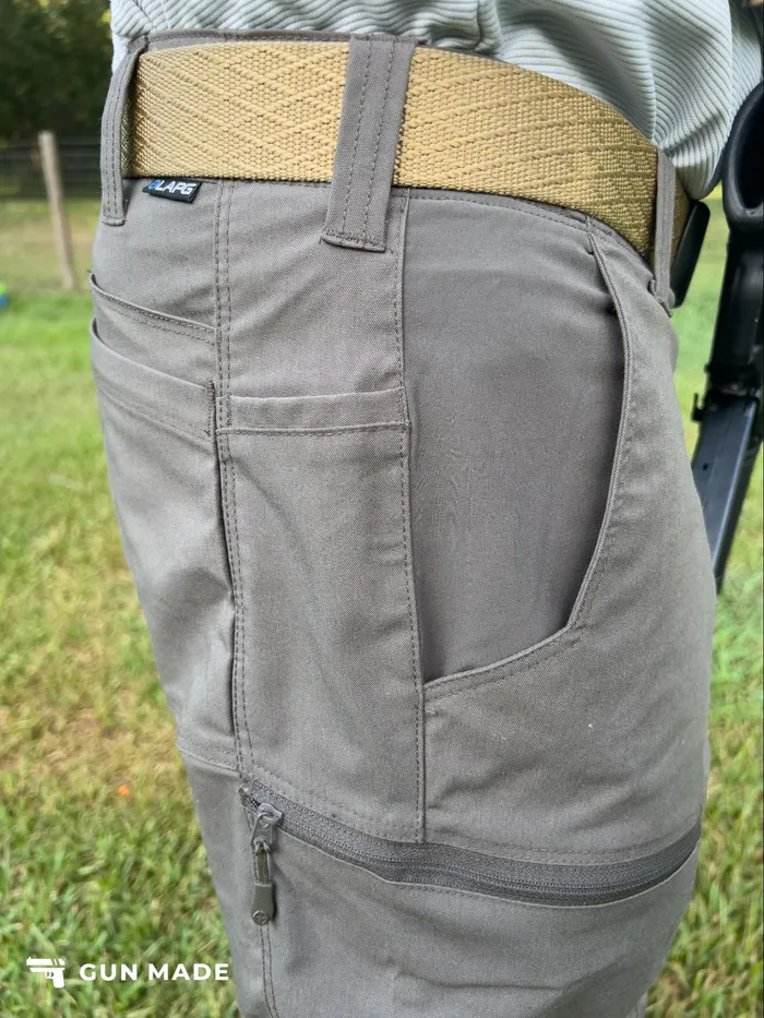lapg tactical pants test side view belt loops