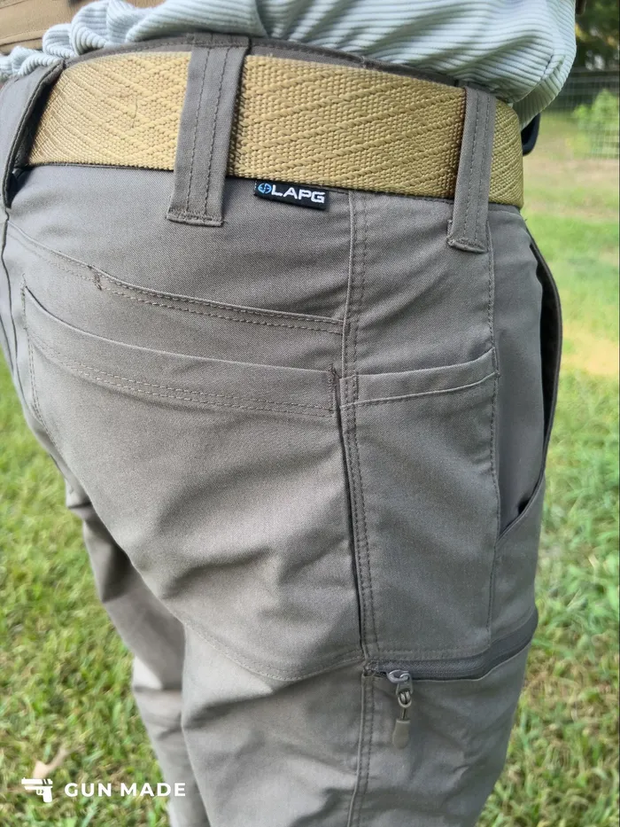 lapg tactical pants test side view belt loops