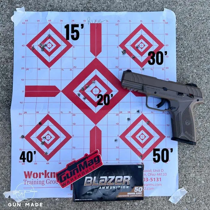 ruger security 9 groupings at range