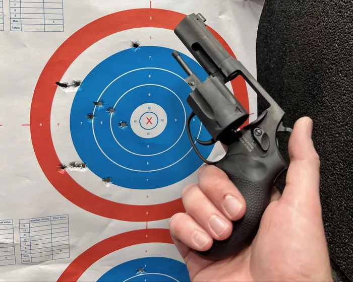 taurus 605 defender review range test with groupings
