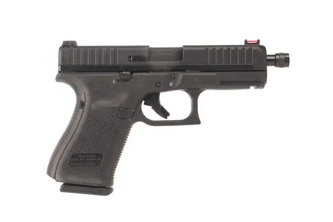 Glock 44 TALO .22LR Pistol with 4.02" Threaded Barrel, Fiber Optic Sight, and 10-Round Capacity - UA4450301AOTB