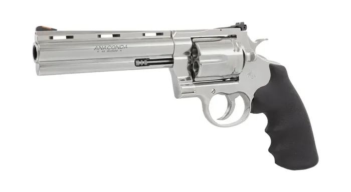 Colt Anaconda .44 Magnum, 6" Stainless Steel Revolver with Hogue Grip, 6-Round Capacity (Anaconda-SP6RTS)