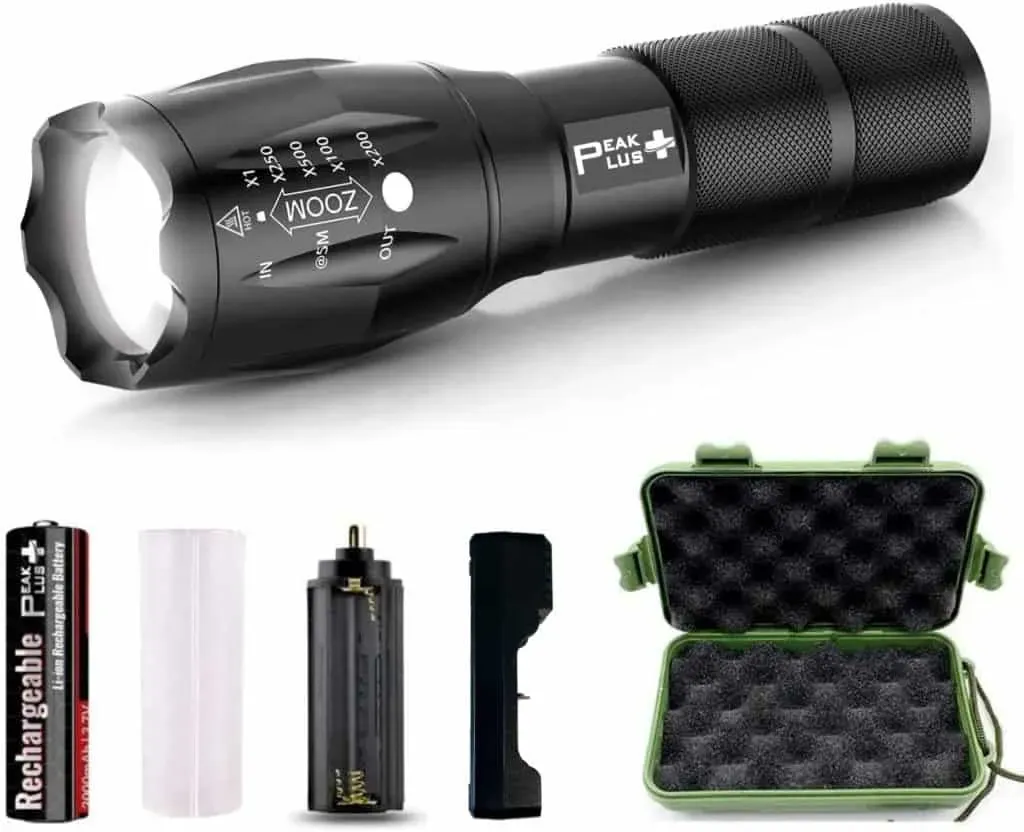 PeakPlus Rechargeable Tactical Flashlight LFX1000