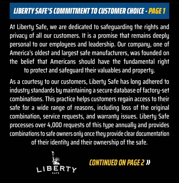 Liberty Safe Controversy What You Should Know