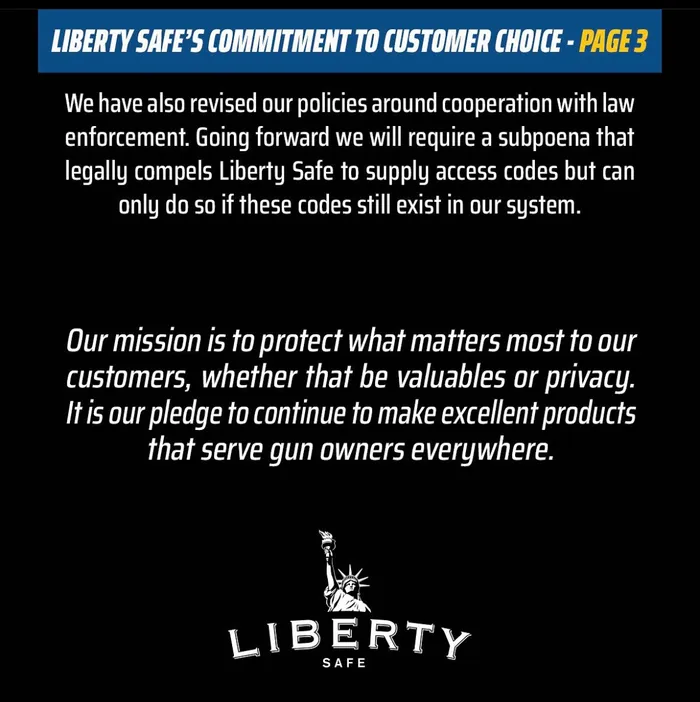 liberty safe response 2 part 3