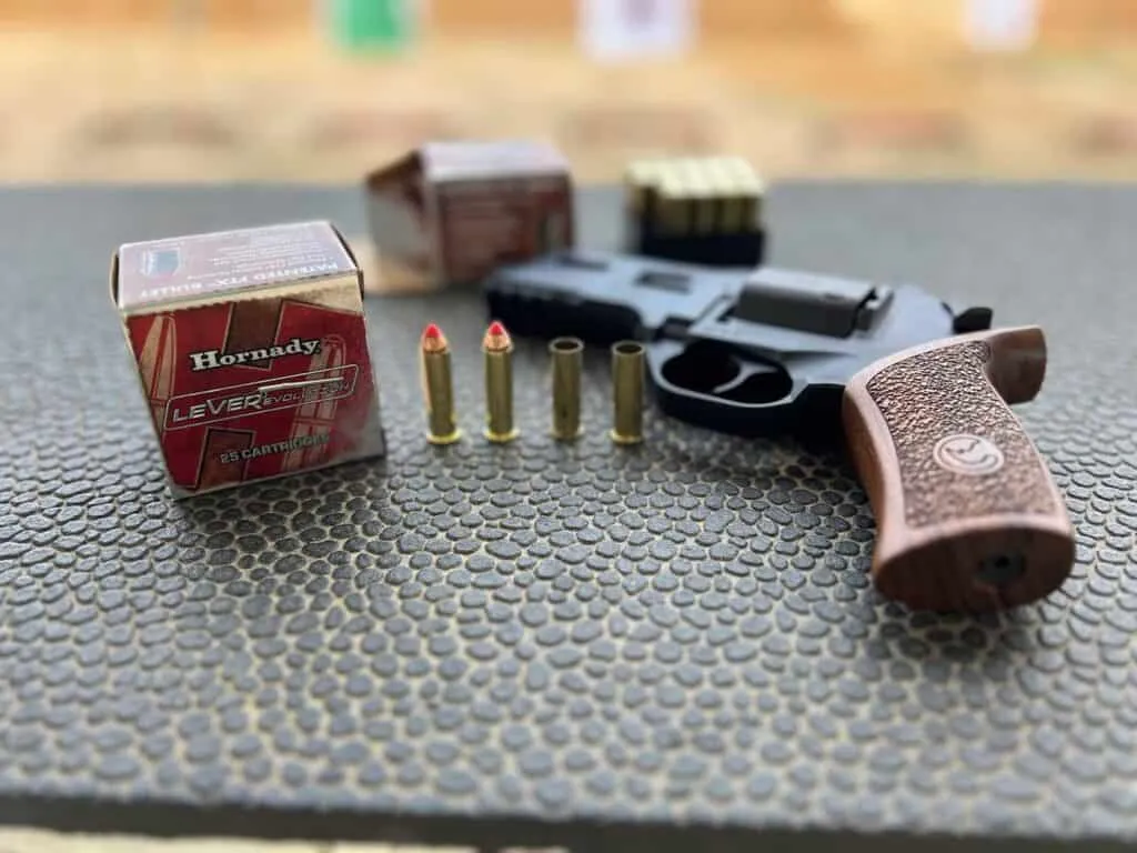 chiappa 40ds range test with Hornady ammo