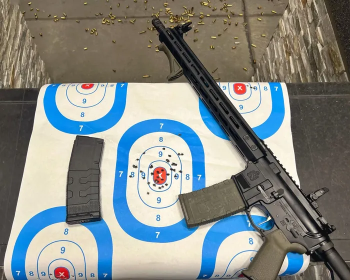 saint victor range test with groupings